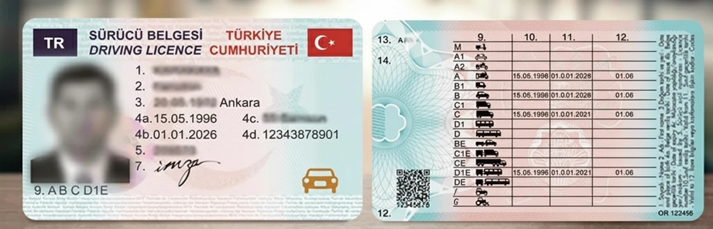 گواهینامه در ترکیه turkey driver licence